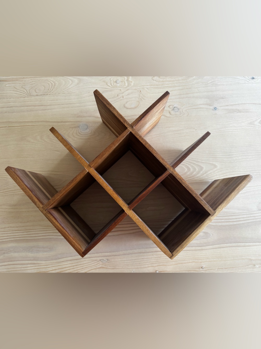 Threshold Acacia Wood Wine Rack